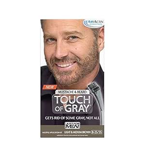 Amazon Com Just For Men Touch Of Gray Brush In Mustache Beard