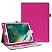 Fintie iPad 9.7 2018 2017 / iPad Air 2 / iPad Air Case - [Corner Protection] Multi-Angle Viewing Folio Cover w/Pocket, Auto Wake/Sleep for Apple iPad 6th / 5th Gen, iPad Air 1/2, Magenta