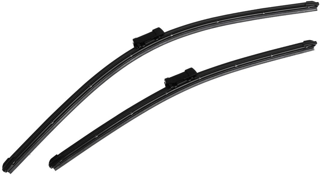 2 Pcs Frameless Windshield Flat Wiper Blade 24" 19" for Volkswagen CC