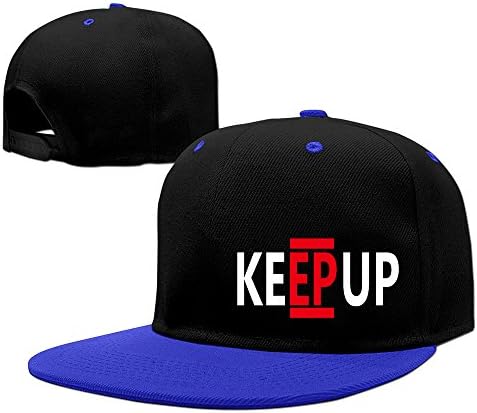 Keep Up Album KSI Contrast Color Flat Bill Hat RoyalBlue