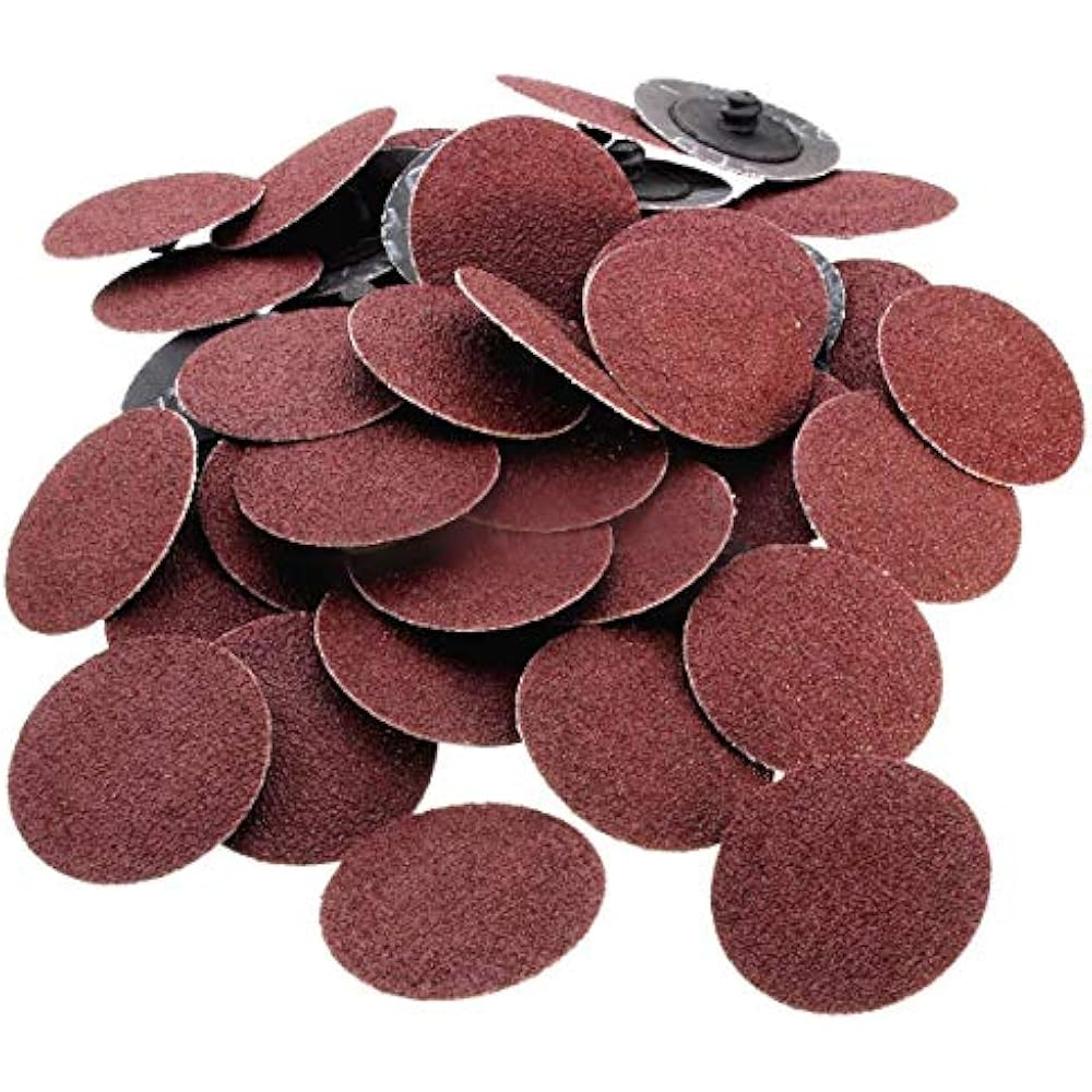 Hook & Loop Discs 25 Pieces 3 Inch 80 Grit Roll Lock Sanding Grinding For Die " eBay