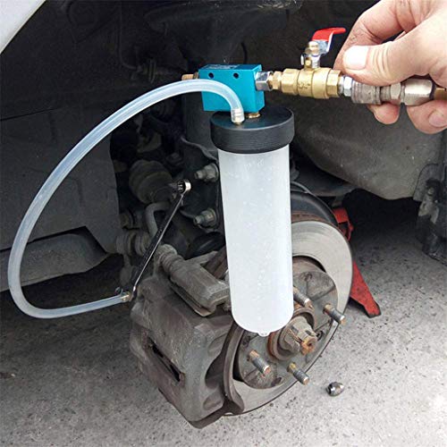 Brake Fluid Replacement Tool Brake Fluid Drained Bleeder Pump Tool Empty Exchange Equipment for Auto Car Trucks (White)