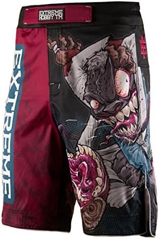 Extreme Hobby Men's Monkey Grappling MMA Shorts Black Large