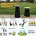 Flymart Portable Retractable Folding Stool Outdoor Camping Stool Seat Lightweight – Collapsable Plastic Stool (Holds up 300 Lbs) for Outdoor Travel Camping Hiking Fishing Garden, Graythumb 3
