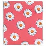 Mead 3 Ring Binder, 1 Inch, Pretty Please Flowers/Pattern Design (73128)