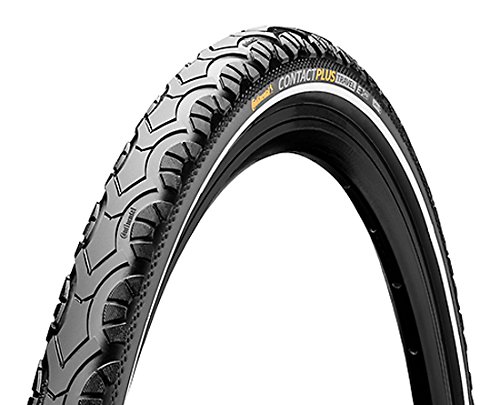 Continental Contact Plus Travel Bike Tire - E-Bike Rated, SafetyPlus Puncture Protection, All Terrain Bicycle Tire (26