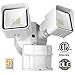 FrenchMay LED Motion Sensor Security Light, 20W 2000 Lumens, 5000K, 250W Equivalent IP65 Waterproof and Weatherproof, ETL/DLC Approved outdoor Flood Light, with Adjustable Sensor, White