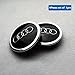 Hanway new 4pcs AUDI A3 A4 A6 RS4 WHEEL CENTER HUB CAP NEW SET (69mm, black)