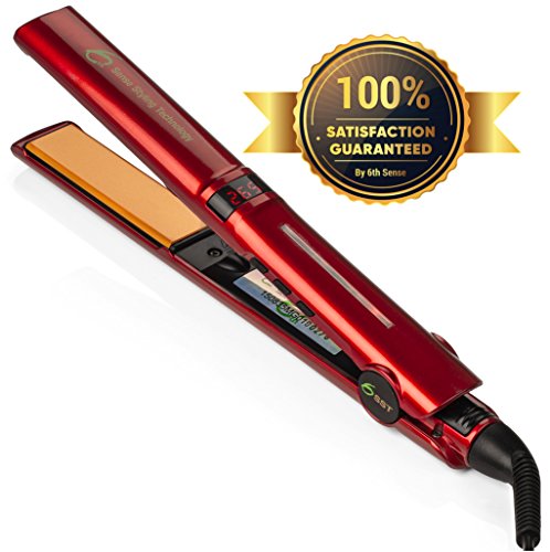 Professional ceramic ionic flat iron hair straightener, 