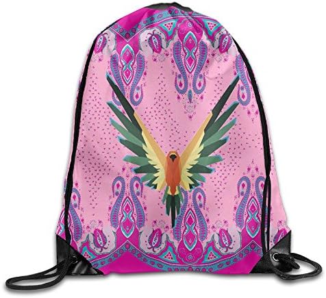 Logan Parrot Paul unique Logo Bag,Sport Gym Sack Drawstring Backpack Bag