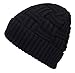 spikerking Mens Winter Knitting Wool Warm Hat Daily Slouchy Beanie Skull Cap (One Size, Black A)
