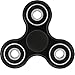 Tri Fidget Hand Spinner Toy Stress Reducer Ultra Durable High Speed Ceramic Bearing Fidget Finger Toy Guarantee 1 Min Spin Time Perfect for ADD ADHD Anxiety Autism And Stress Relief (BLACK)