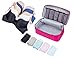 Packing Organizer Bra Underwear Storage Bag Travel Lingerie Pouch Toiletry Organizer (Black L)