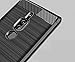 Sony Xperia XZ2 Premium Case with HD Screen Protector, Ucc Frosted Shield Luxury Slim TPU Bumper Cover Carbon Fiber Design and Anti-Scratch and Non-Slip Case Cover for Sony Xperia XZ2 Premium (Black)