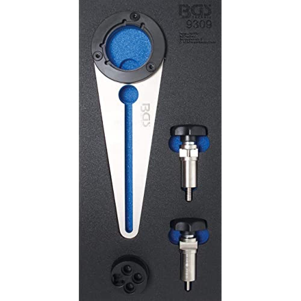 BGS 9309 | Tool Tray 1/3: Crankshaft Pulley Holder and Rotating Tool Set | for BMW 2.5D