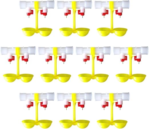 Amazon Com Yardwe 10pcs Automatic Chicken Waterer Poultry Nipple