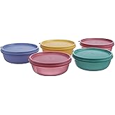 Tupin Tupperware Buddy Bowl Set, 300ml, Set of 5 (Color May Vary)