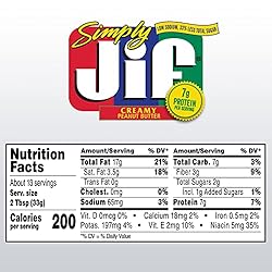 Jif Simply Jif Creamy Peanut Butter, 15.5 Ounces