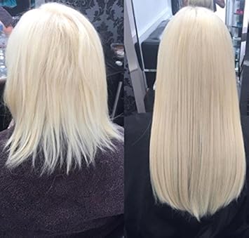 16 Inch Full Head Clip In 100 Human Hair Extensions 6 Pcs Ombre