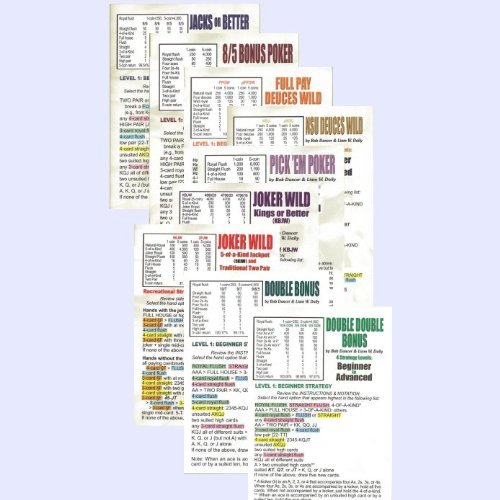 Video Poker Strategy Cards