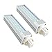Bonlux 2-pack 13W GX24 Rotatable LED PLC Lamp G24Q/GX24Q 4-pin Base 26W CFL/Compact Fluorescent Lamp Replacement Warm White 180° Beam Angle LED PL Horizontal Recessed Bulb (Remove/bypass the Ballast)