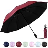 SoulRain 46" Travel Sun & rain Umbrella, Lightweight Windproof Umbrella, Portable Lightweight Compact Parasol with 95% UV Protection for women and men
