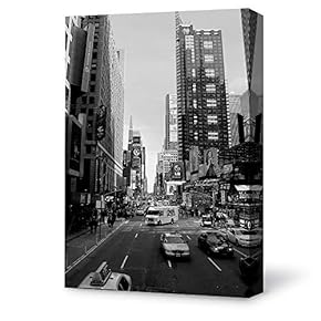 Canvas Wall Art Brooklyn Bridge and New York City Painting Artwork for Home Prints Framed - 12x18 inches