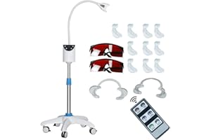 Dental Mobile Teeth Whitening Lamp IXAER Cold Bleaching Teeth Whitening Blue Light Lamp LED Teeth Whitener Accelerator Light Oral Care Floor Standing