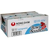 NongShim Bowl Noodle, Spicy Lobster, 3.03-Ounce Bowls (Pack of 12)