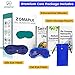 Zomaple Cooling Eye Mask - Cold & Hot Gel Compress Pack for Muscle Strain, Puffy Eyes, Headache Pain Relief, Dark Circles, Dry Eye, Sinus Pressure - Adjustable Thick Straps, Flexible & Reversible Mask