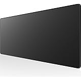 KTRIO Large Gaming Mouse Pad with Superior Micro-Weave Cloth, Extended Desk Mousepad with Stitched Edges, Non-Slip Base, Wate