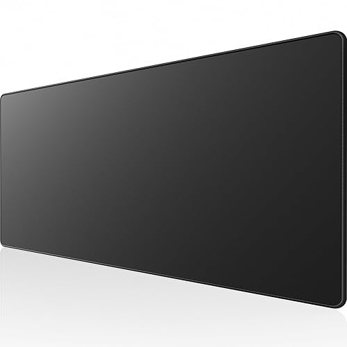 KTRIO Large Gaming Mouse Pad Desk Mat, Superior Micro-Weave Cloth for Precise Mouse Control, Non-Slip Rubber Base, Stitched Edges, Water-Resistant, for Gamer, Office & Home, 31.5" x 11.8" inches