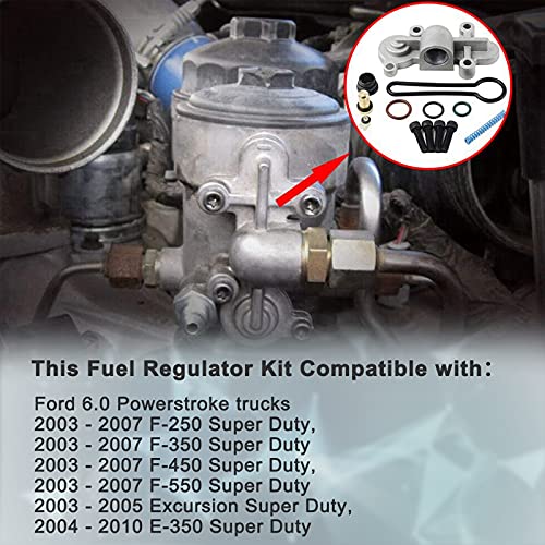 6.0 Powerstroke Blue Spring Upgrade Kit - Fits Ford F250/F350/F450/F550 2003-2007, Fuel Pressure Regulator Replacement