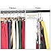 HAIMST 6 Tire Skirt Hangers with Clips Pants Hanger Space Saving Multi Layer Skirt Hanger for Pants, Slacks,Jeans Closet Hanger Organizer (3-Pack)