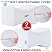 AVESTON Thick Soft Knee Pillow for Side Sleepers with Strap as Orthopedic Contour for Sleeping Between Knees for Joint Pain, Back Pain, Sciatica Pain Relief