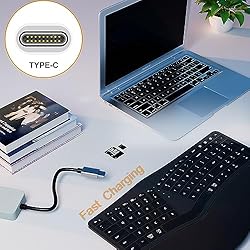 Gimibox Wireless Ergonomic Keyboard,Bluetooth and