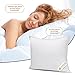 King Size Bed Pillows for Sleeping - 20x36, 2-Pack - Mid Loft - Soft Fiber Fill - Hypoallergenic - Stripe Cotton Covers - Top Alternative to Feather and Down Bedding – Fit California King and Twin Bed