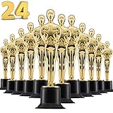 Prextex 6" Gold Award Trophys for Award Ceremony's or Party (24 Pack)
