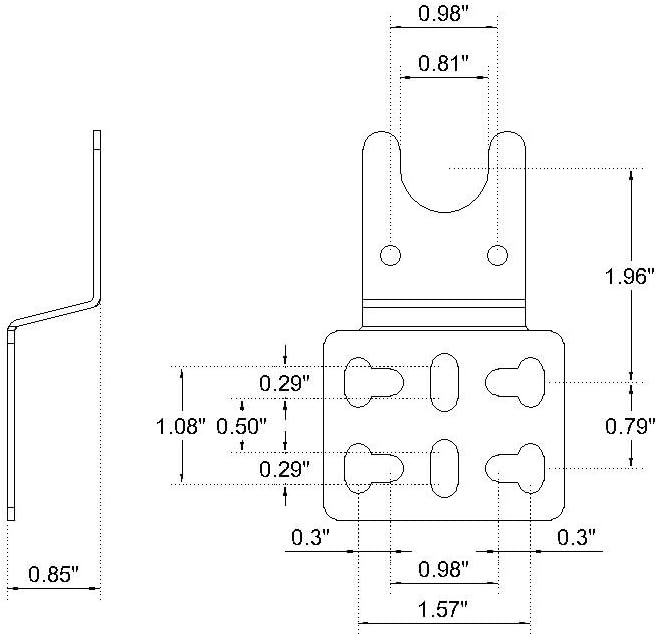onlyfire 6902 Universal Barbecue Grill Stainless Steel Rotisserie Motor Bracket Set : Garden & Outdoor