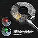 SWINCHO Bike Wheel Lights Rechargeable 2 Pack, Waterproof LED Cycling Lights RGB Colorful Bicycle Lights for Safe Riding Warnings