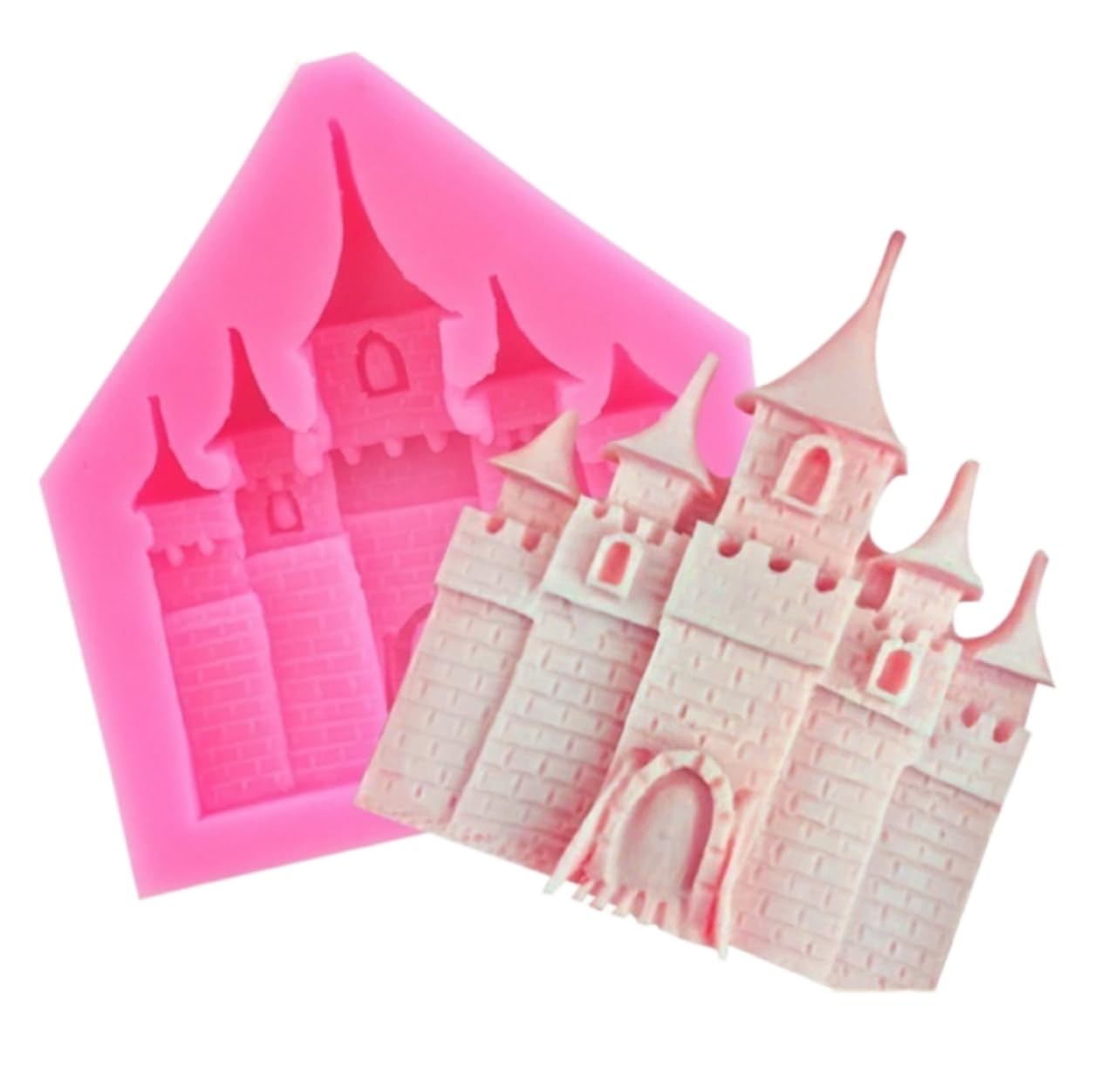 TTOA - Castle Silicone Fondant Mould | Cake Decoration | Icing Mould | Sugar Craft | Sugar Paste