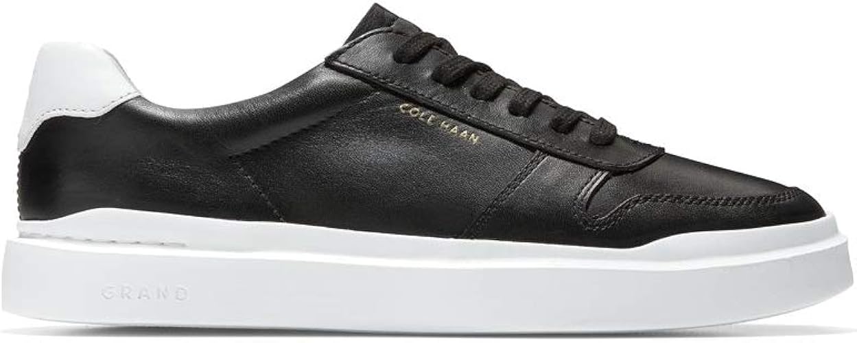 cole haan women's black leather sneakers