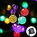 Icicle Solar String Lights Outdoor, 20ft 30 LED Solar Bubble Globe String Lights Fairy Lighting for Indoor/Outdoor, Patio, Lawn, Garden, Wedding, Party, Christmas Decorations(4 Pack Multi-Color)