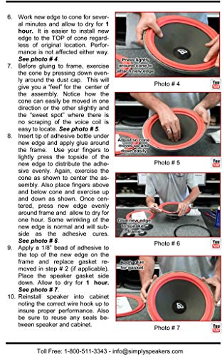 JL Audio Single 12 Inch 12W7 Foam Speaker Repair Kit, Super Wide Roll, 12W7, FSK-12JL-W7-1 (Single)