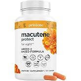 Macutene Protect Eye Vitamins, AREDS 2 Based Formula, 60 Capsules | Lutein 25 mg, Zeaxanthin 5 mg, Dietary Supplement