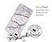 DOUJIAZ iPhone 7 Plus Case,iPhone 8 Plus Case, Gray Shiny Rose Gold Marble Design Clear Bumper TPU Soft Case Rubber Silicone Skin Cover for iPhone 7 Plus (2016) / iPhone 8 Plus (2017) ¡­