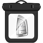 2 Pcs Waterproof Key Fob Holder,Waterproof Key Holder for Swimming Money,Car Key Fob Case Floating Keys Holder Small Pouch Dry Bag ,Clear Key Fob Protector for Water Sports Surfing Outdoor Supplies