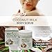 Biofinest Coconut Milk Body Scrub - with Dead Sea Salt, Almond Oil, Vitamin E- Best For Dry Skin/ Cellulite/ Stretch Marks/ Eczema / Acne (250g)