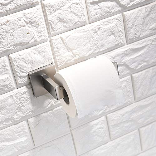 TURS SUS304 Stainless Steel Toilet Paper Holder Wall Mount Paper Towel Holder,Brushed Finish