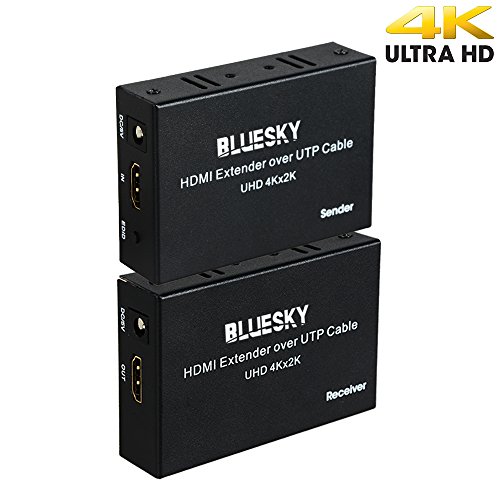 Bluesky 4K HDMI Extender, 197FT HDMI Extender over Single CAT6 Ethernet Cable with Bi-directional IR Remote Support 4Kx2K, 3D, 1080P, EDID HDCP CEC DTS-HD - Thumbnail 7